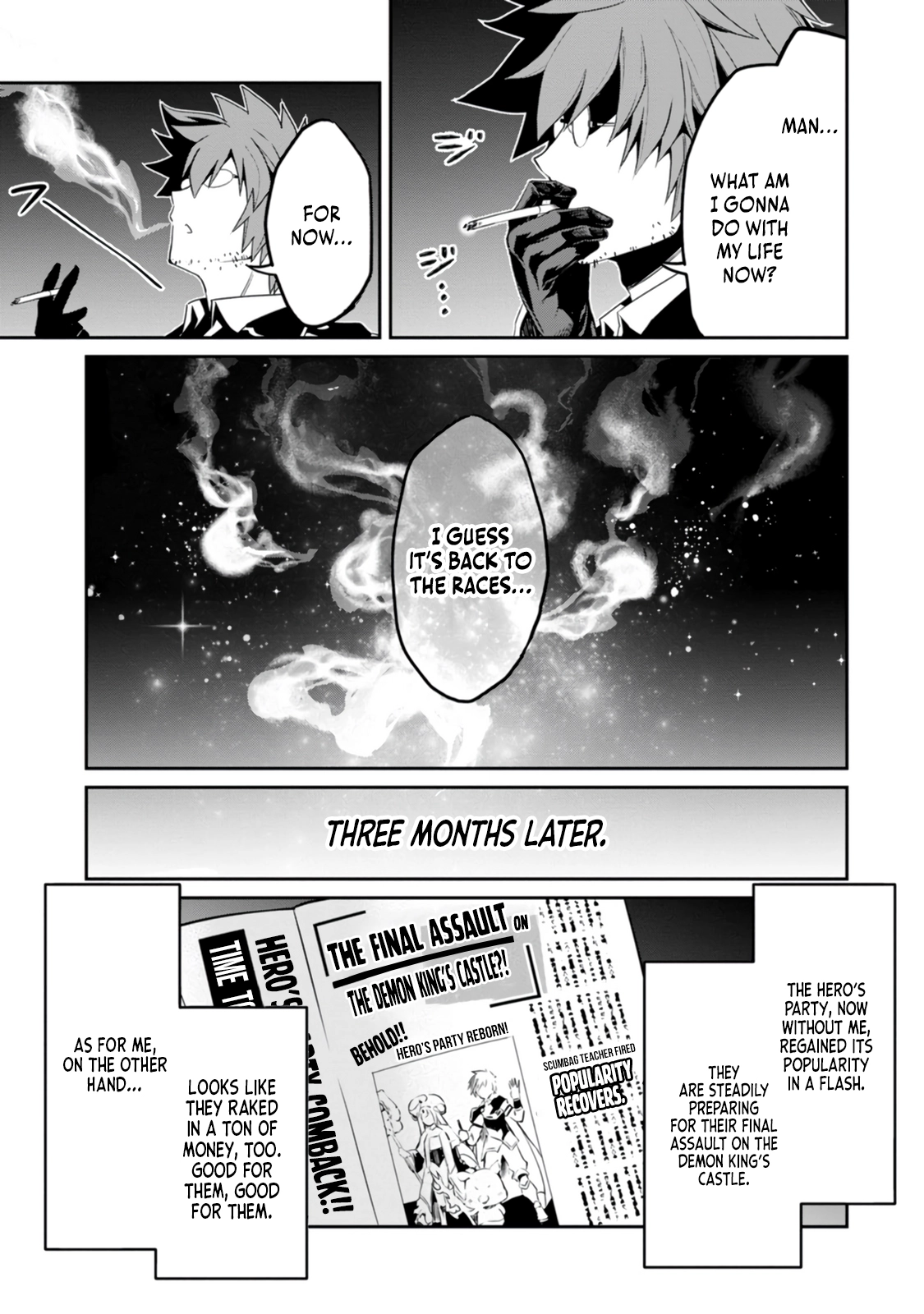 Yuusha no Sensei, Saikyou no Kuzu ni naru. ~S-kyuu Party no Moto Eiyuu, Ura Shakai no Ihou Guild de Nariagari~ Chapter 1 - Page 22