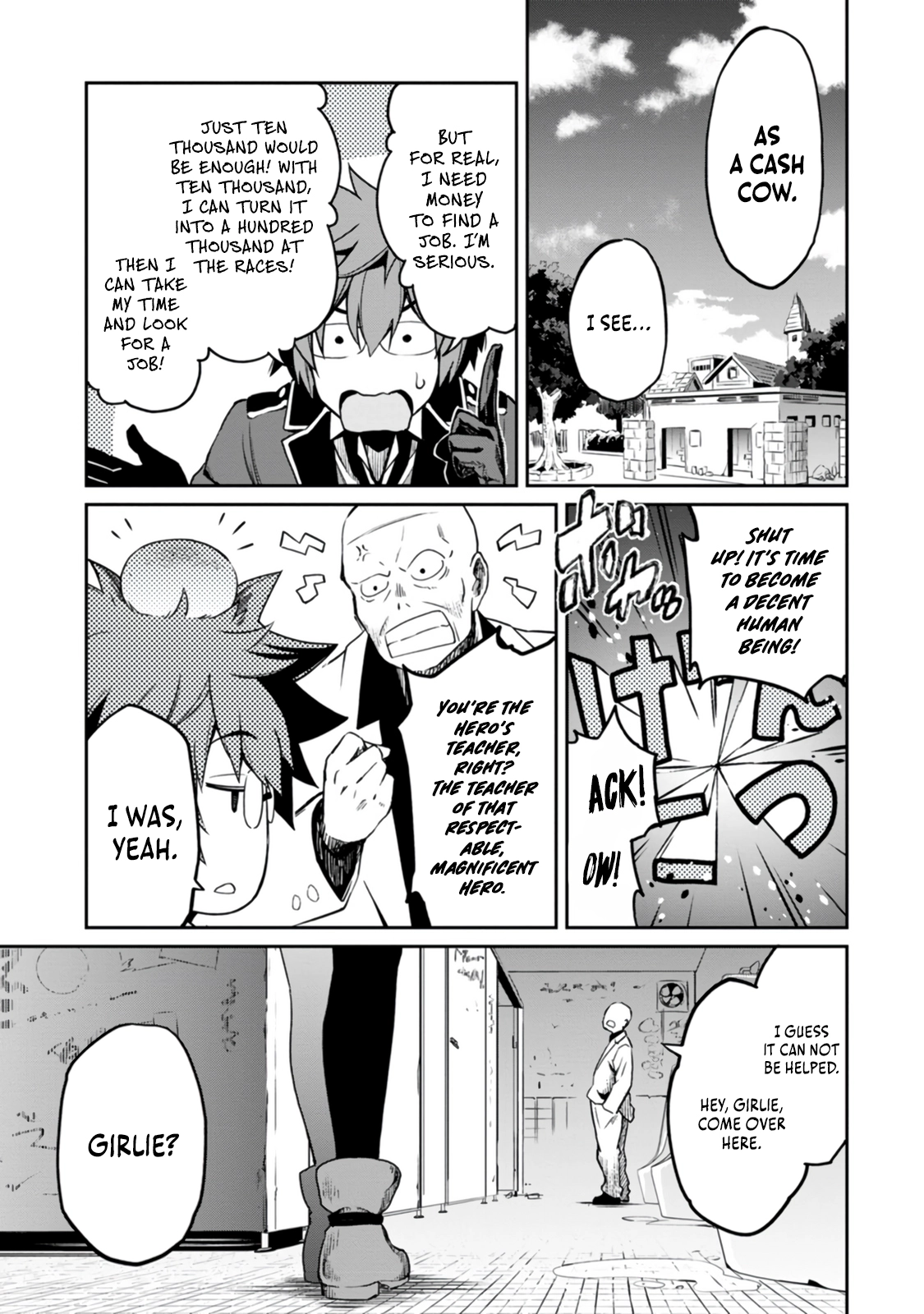 Yuusha no Sensei, Saikyou no Kuzu ni naru. ~S-kyuu Party no Moto Eiyuu, Ura Shakai no Ihou Guild de Nariagari~ Chapter 1 - Page 28