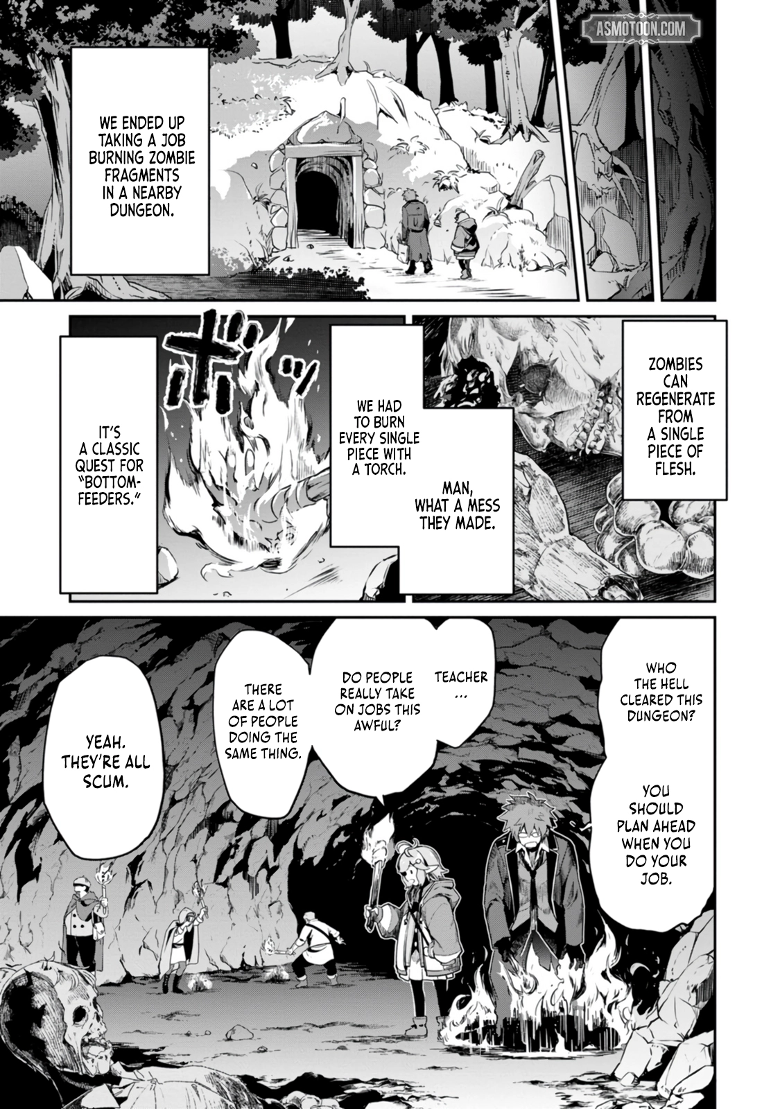 Yuusha no Sensei, Saikyou no Kuzu ni naru. ~S-kyuu Party no Moto Eiyuu, Ura Shakai no Ihou Guild de Nariagari~ Chapter 1 - Page 36