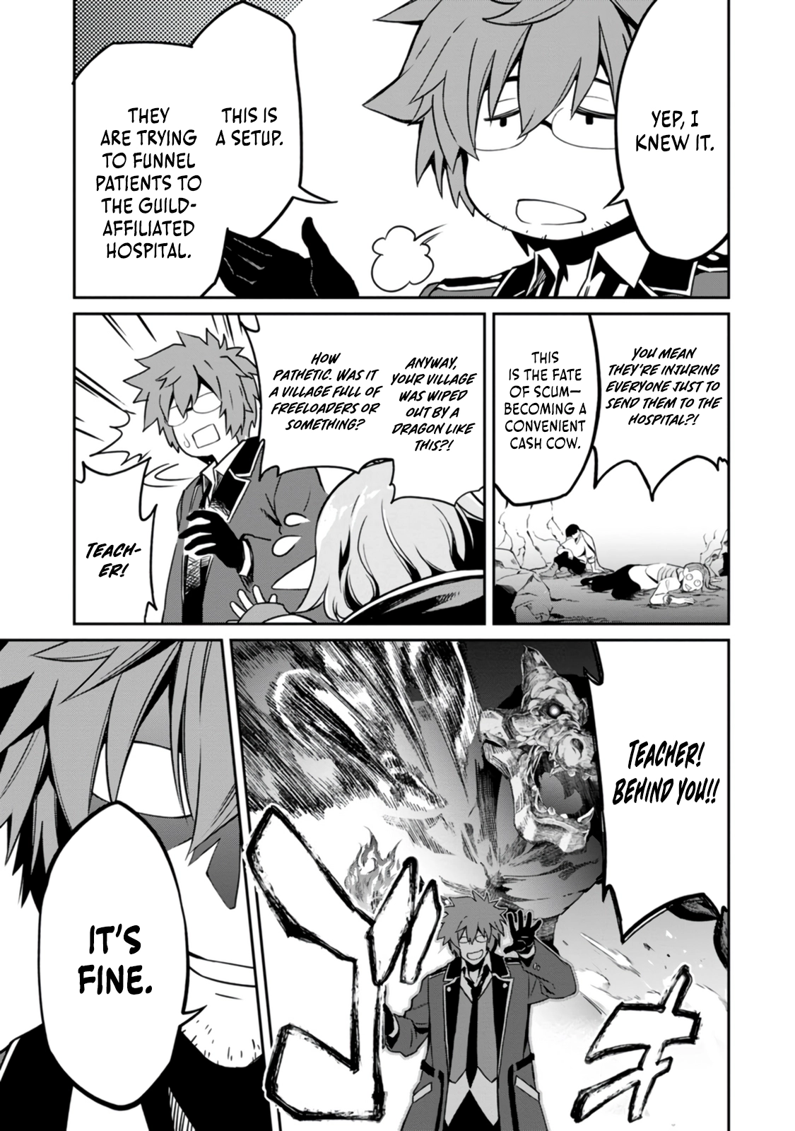 Yuusha no Sensei, Saikyou no Kuzu ni naru. ~S-kyuu Party no Moto Eiyuu, Ura Shakai no Ihou Guild de Nariagari~ Chapter 1 - Page 40