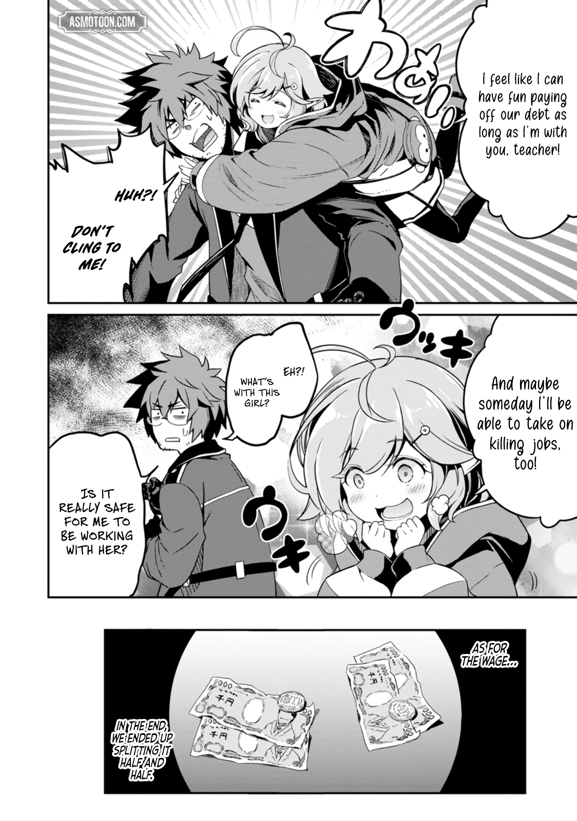 Yuusha no Sensei, Saikyou no Kuzu ni naru. ~S-kyuu Party no Moto Eiyuu, Ura Shakai no Ihou Guild de Nariagari~ Chapter 1 - Page 46