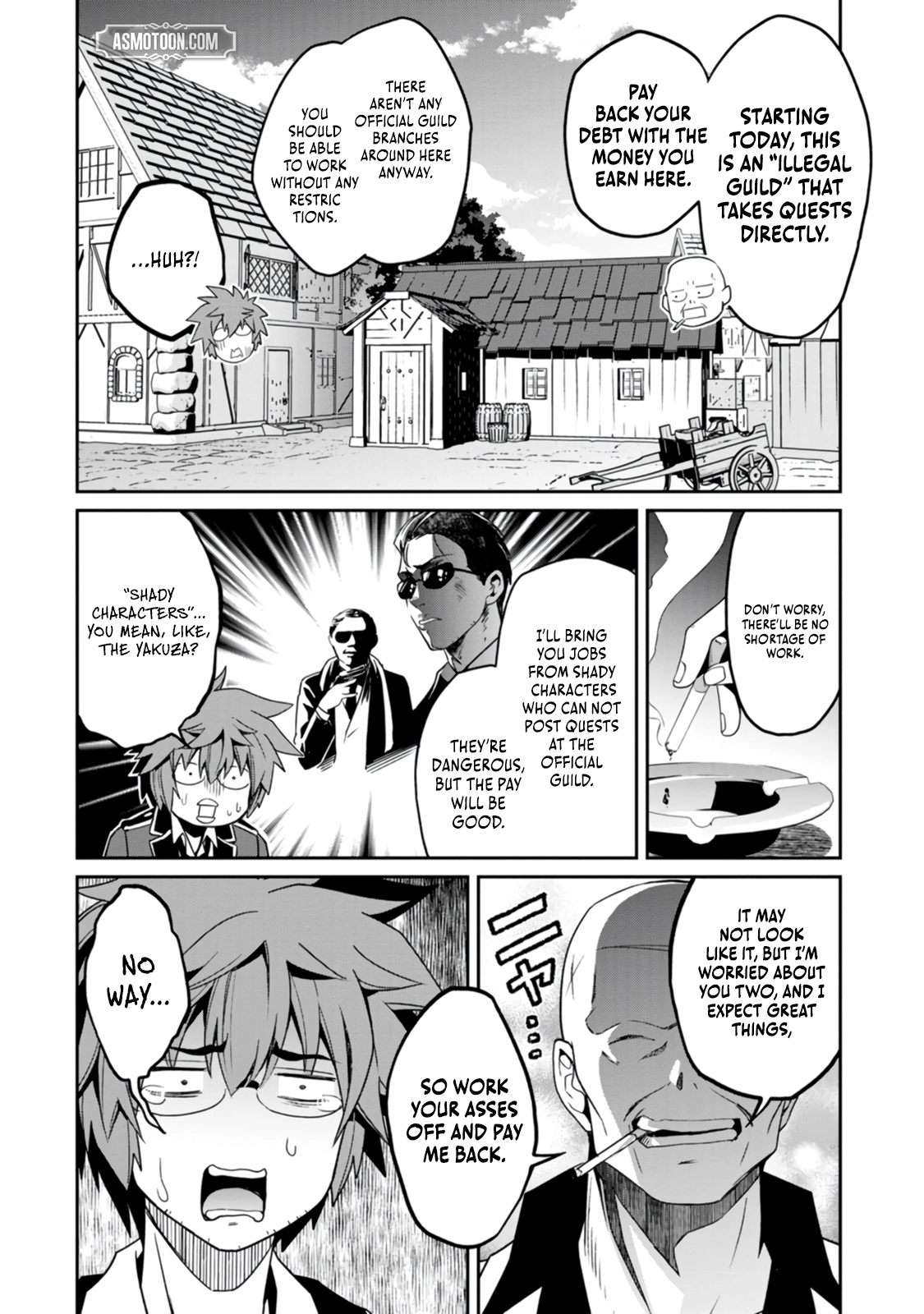 Yuusha no Sensei, Saikyou no Kuzu ni naru. ~S-kyuu Party no Moto Eiyuu, Ura Shakai no Ihou Guild de Nariagari~ Chapter 2 - Page 19