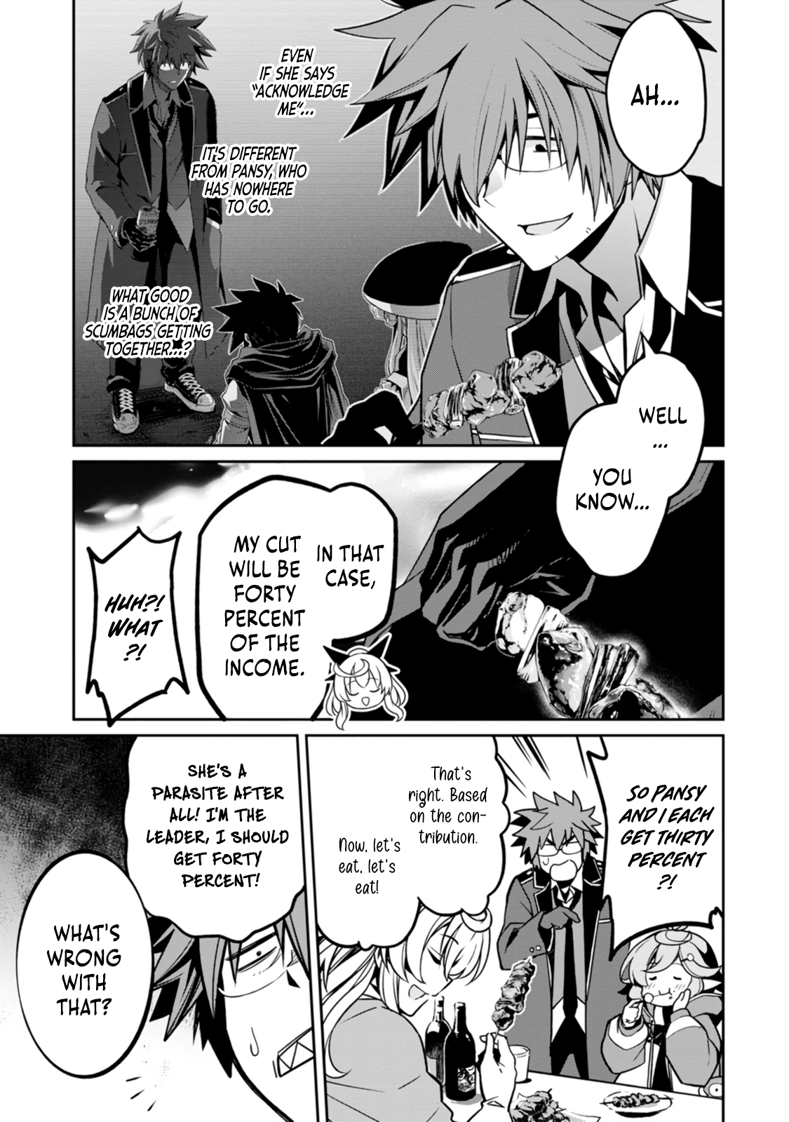 Yuusha no Sensei, Saikyou no Kuzu ni naru. ~S-kyuu Party no Moto Eiyuu, Ura Shakai no Ihou Guild de Nariagari~ Chapter 4 - Page 33