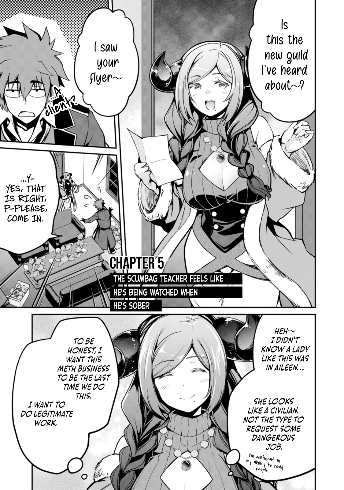 Yuusha no Sensei, Saikyou no Kuzu ni naru. ~S-kyuu Party no Moto Eiyuu, Ura Shakai no Ihou Guild de Nariagari~ Chapter 5 - Page 4